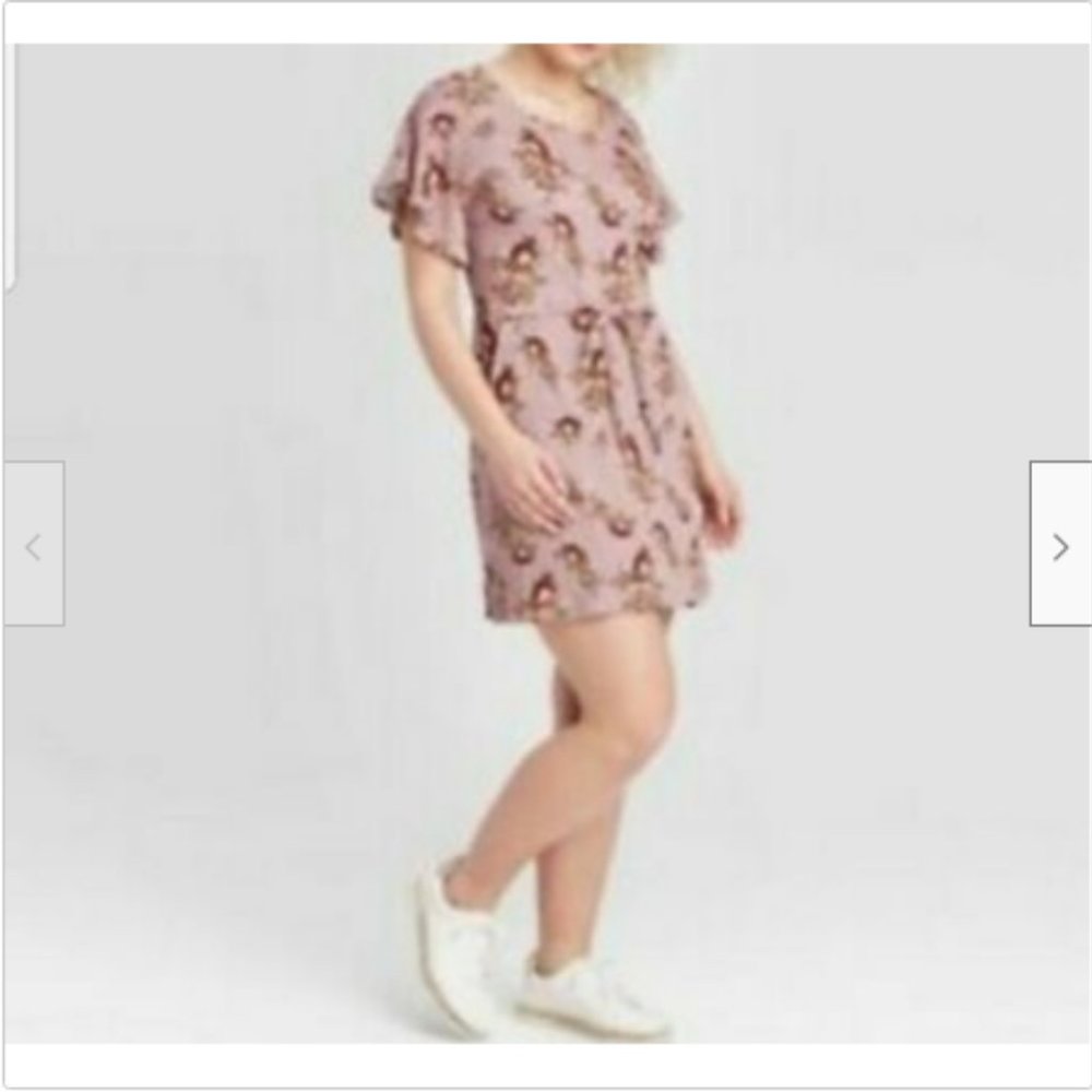 *SALE* Xhilaration Short Sleeve Mini Floral Dress S
